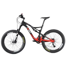 Professional all mountain 27.5er mtb bicycle Xtreme 7 full carbon full suspension mountain bike 2017 new