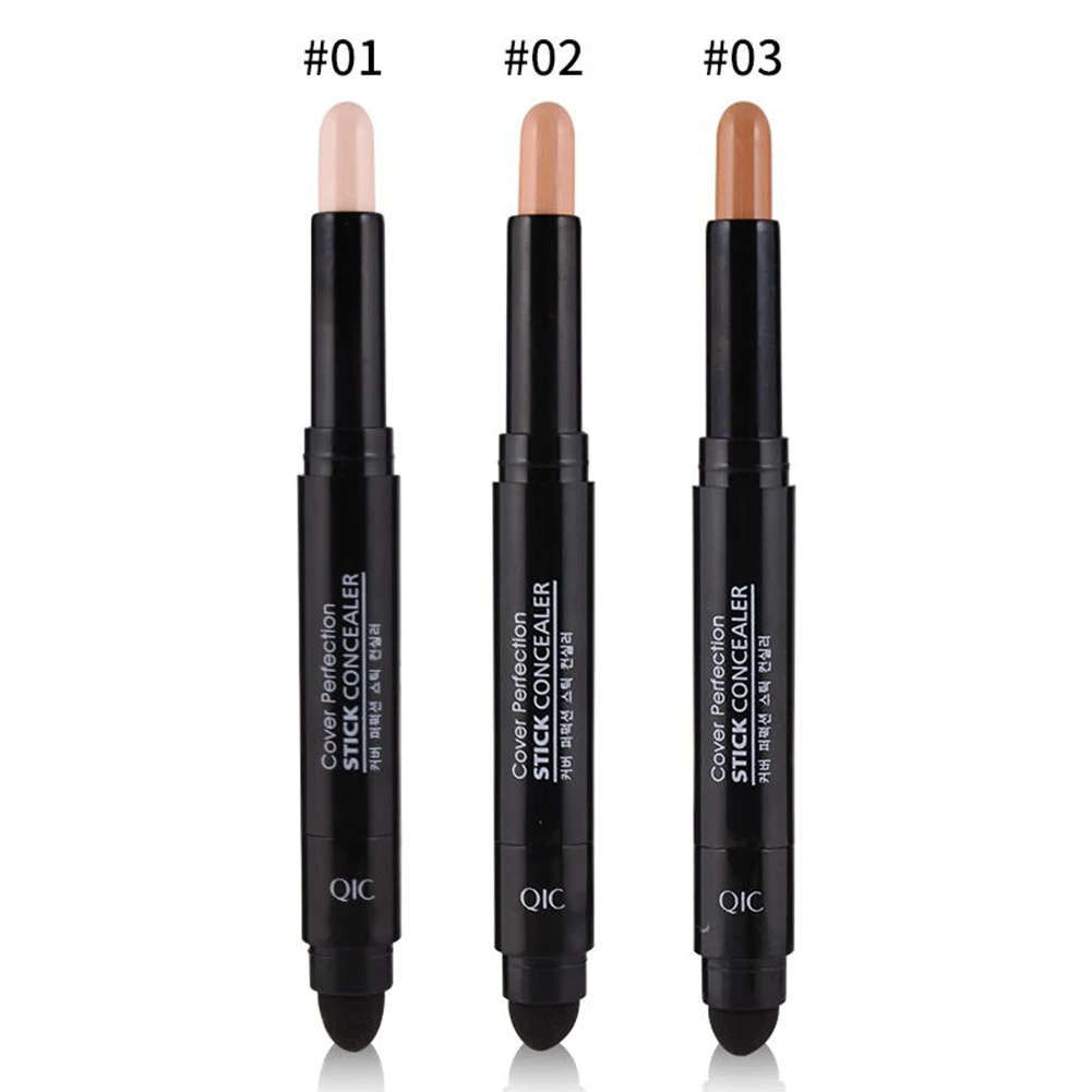 

QIC Double-ended Contour Stick Base Makeup Highlighter Bronzer With Sponge Head Create 3D Face Contouring Make Up Maquiagem