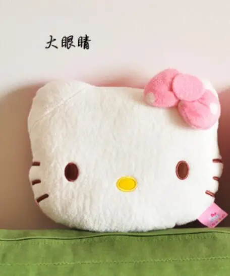 1 шт., розовая Автомобильная подушка hello kitty, подголовник для автомобиля, подушка для шеи, плюшевая детская подушка с рисунком, подголовник для автомобиля, аксессуары для подушек - Цвет: A