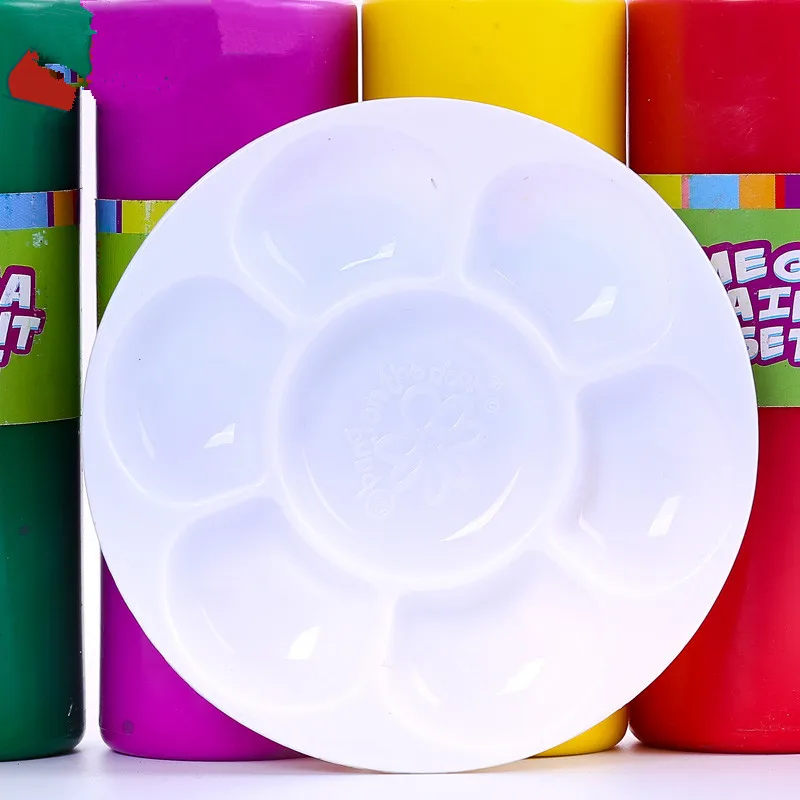 2Pcs Plastic Nail Art Drawing Painting Tool Nail Polish Color Mixing