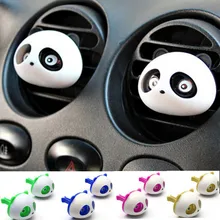New Car Styling Air Freshener 1 Set Car Air Conditioning Vent Perfume Panda Eyes Will Jump 5 Colors Parfume