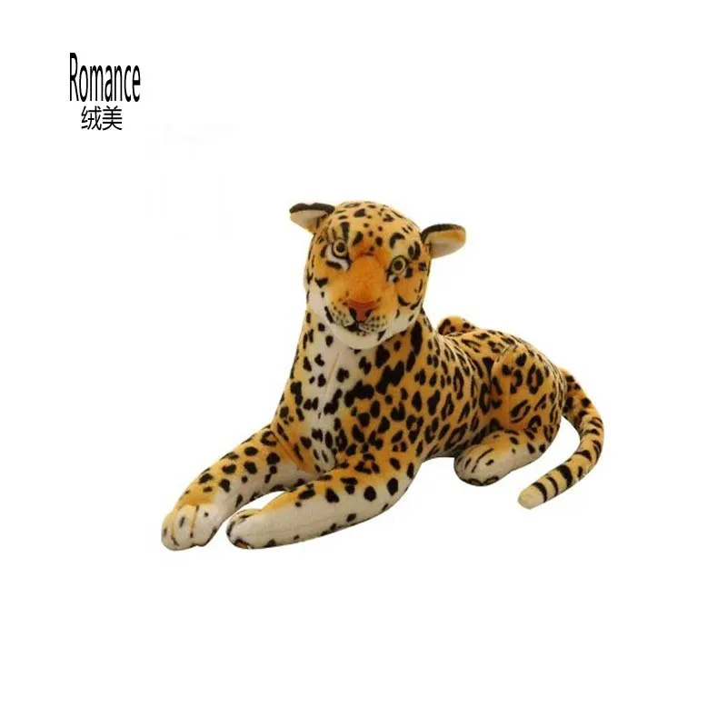 

Free shipping The simulation leopard toy Gattopardo plush soft toy 80cm size big size
