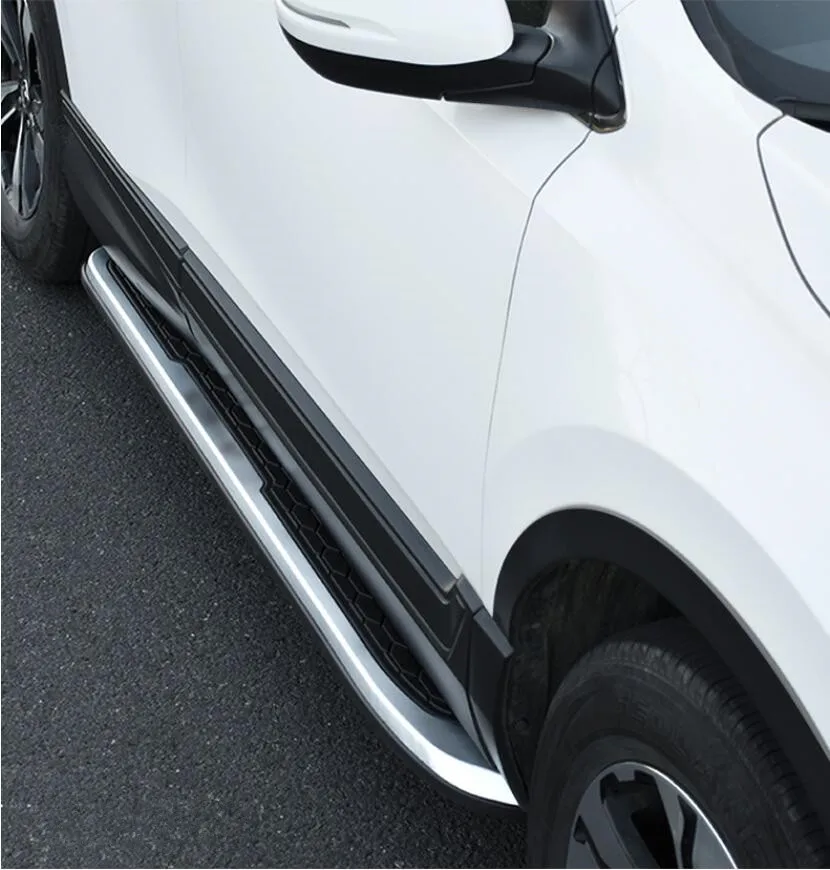 

2pcs/Set For Car Aluminum alloy + ABS Running Board Side Step Nerf Bar Guard Fits For Honda CRV CR-V 2017 2018 2019