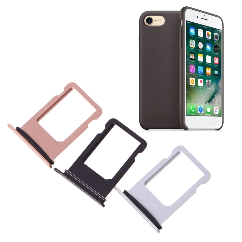 

Universal Mobile Phone SIM Card Tray Holder Slot Replacement For iPhone 8