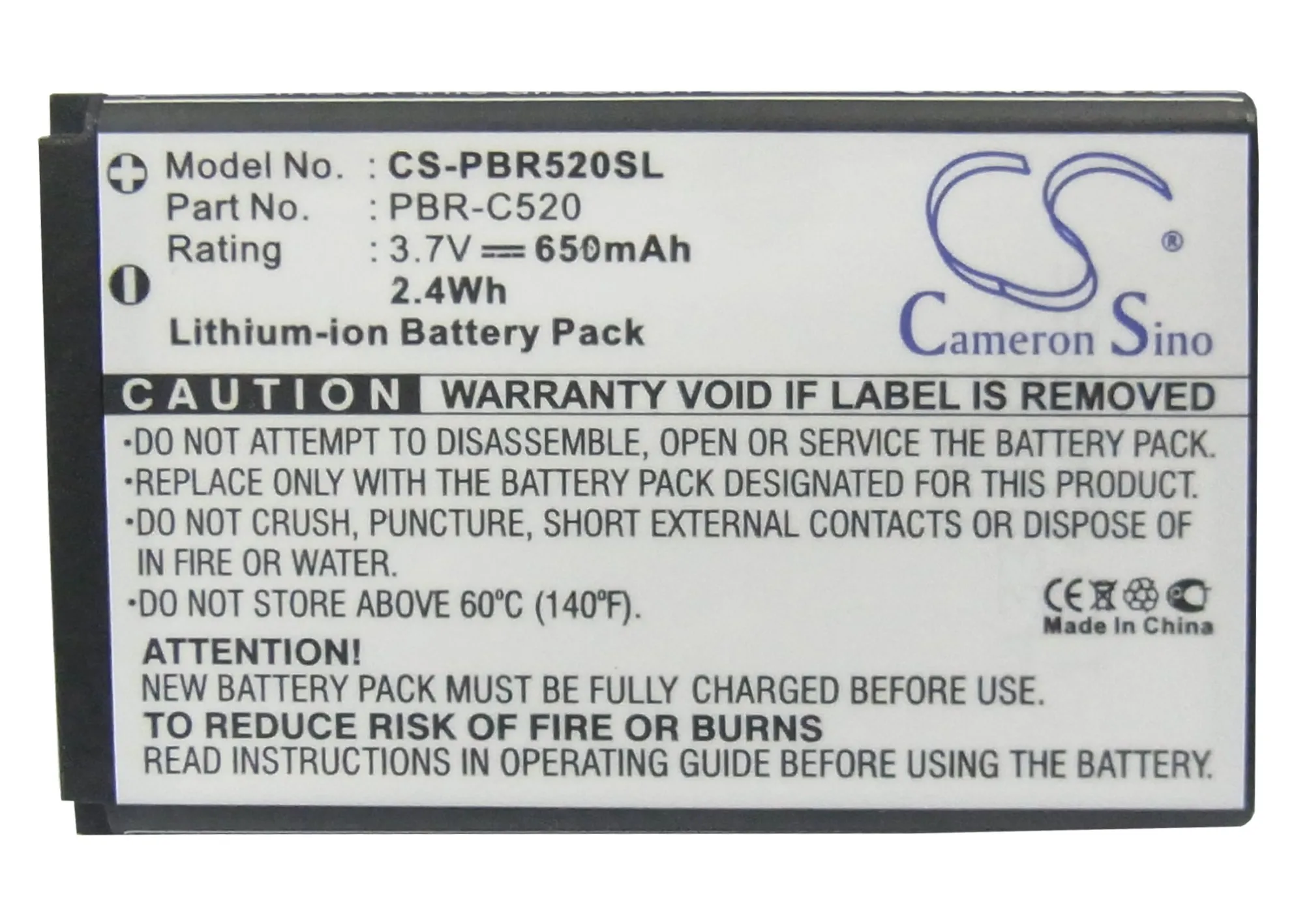 Cameron Sino высокое качество 650 мАч батарея BTR7B PBR C520 Для Audiovox CDM 8964 Shuttle для Pantech C7300 PC7300 PN