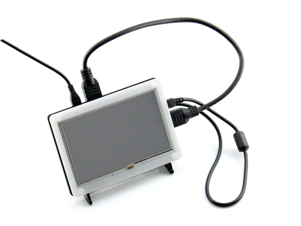 Waveshare двухцветный чехол/крышка для Raspberry Pi 5 дюймовый HDMI LCD (B) сочетает в себе