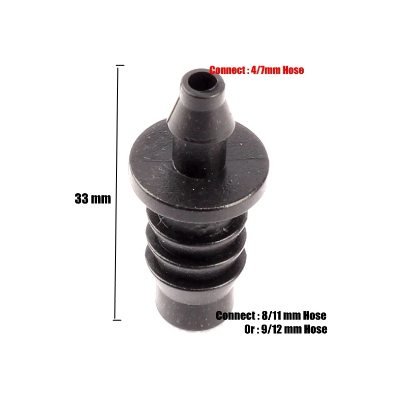 20 штук 8/11 9/12 до 4/7 мм шланг снижение разъемы Садоводство микроорошение Системы мягкий соединитель водяных труб колючей трубы соединения