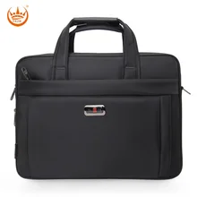 Брендовый мужской портфель Оксфорд, 16 дюймов, сумка для ноутбука, для мужчин, большая вместительность, деловая сумка через плечо