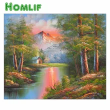 Bordado Диаманте пейзаж алмазная живопись на заказ лошадь алмазная живопись eigen фото Полный бриллиантовый рисунок Рождество карты