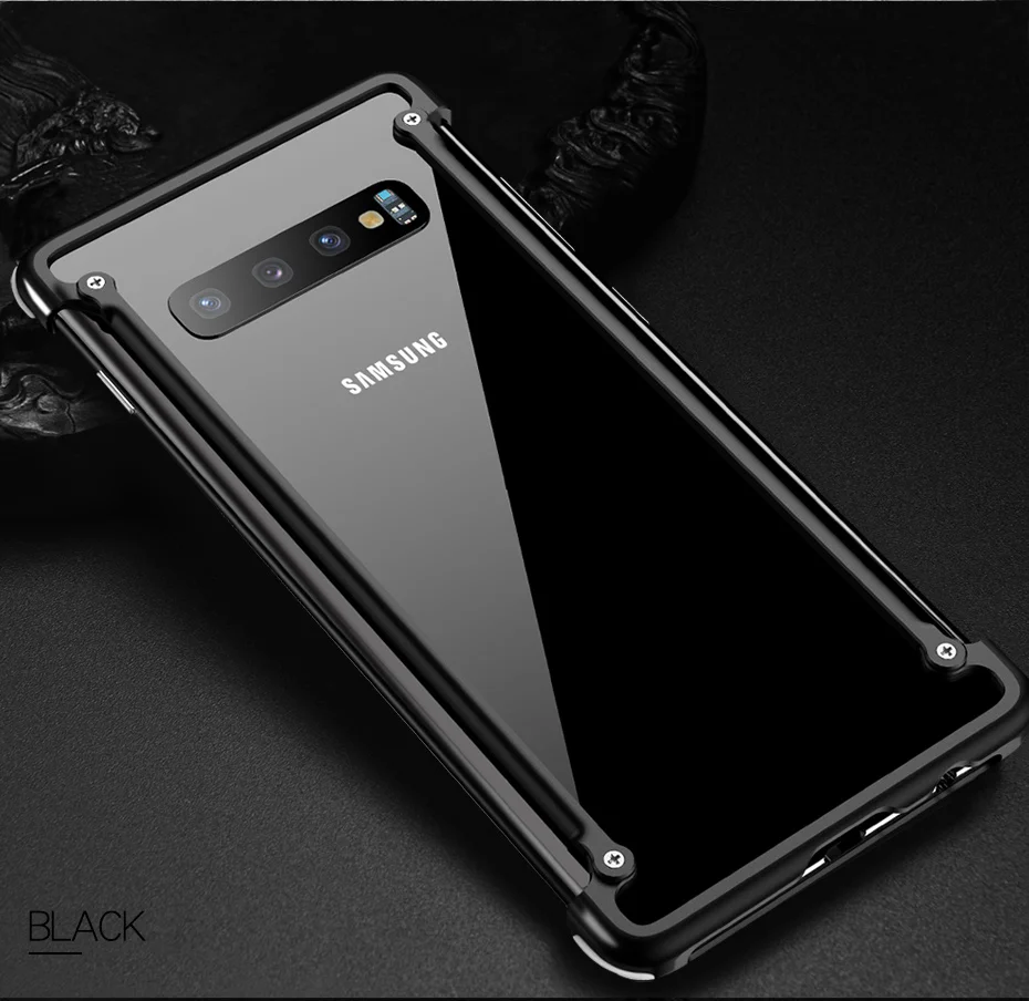 Роскошный металлический чехол Oatsbasf для samsung Galaxy S10 S10 Plus S10e, персональный металлический бампер, противоударный чехол