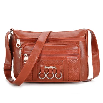 

Fashion Women Handbags Tassel PU Leather Totes Bag Top-handle Embroidery Crossbody Bag Shoulder Bag Lady Simple Style Hand Bags