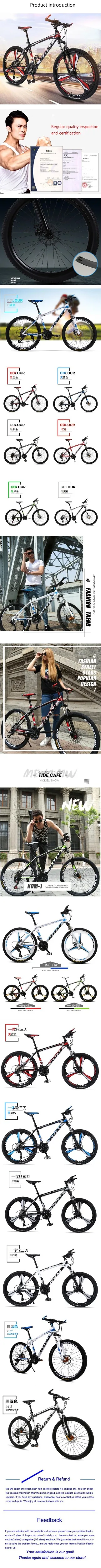 Sale Mountain bike bicycle adult men and women speed double disc brakes shock ultra light student off-road bicycle 0