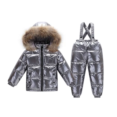 

Winter Baby Girl Down Jacket fleece Hooded Two-Piece Down Coat Boy And Girl Snowwear Kids Hooded Outerwear Winter Children