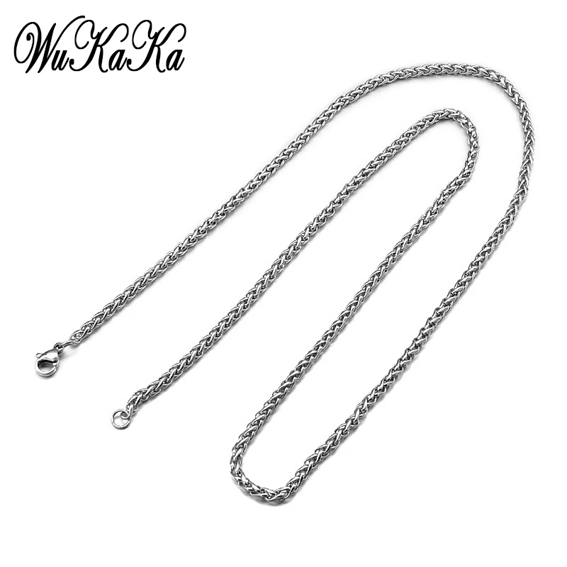 High Quality 316L Stainless Steel Chain Necklace Lobster Clasp Round