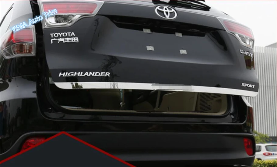 Discount Auto Center >> Lapetus For Toyota Highlander 2014 2015 2016 Stainless Steel Rear Tailgate Trunk Decoration ... Discount Auto Center >> Lapetus For Toyota Highlander 2014 2015 2016 Stainless Steel Rear Tailgate Trunk Decoration ...