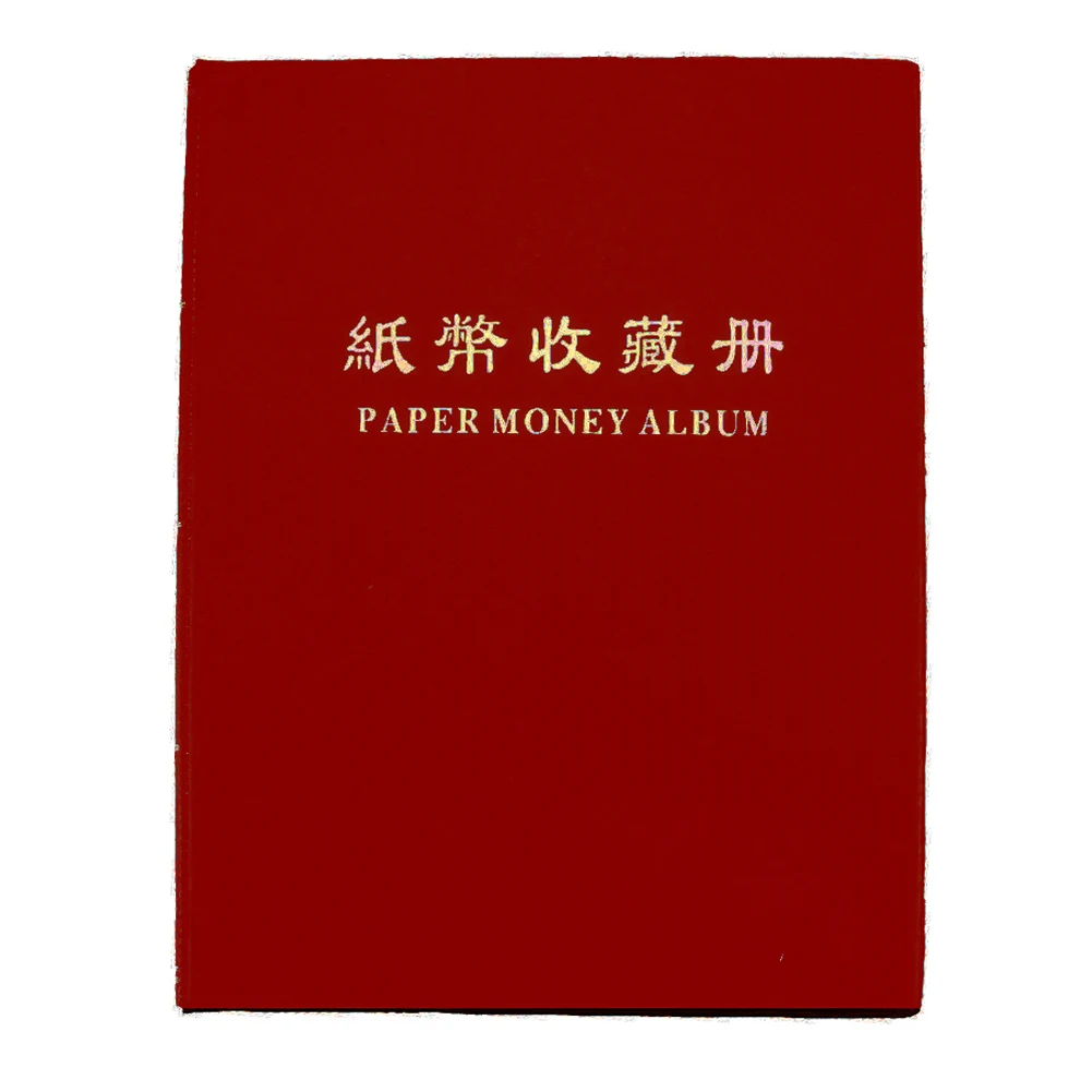 

60 Pockets Collection Paper Money Album Home Banknote Stamps Storage Book Ticket Leather Note Protection Currency Cash Holders