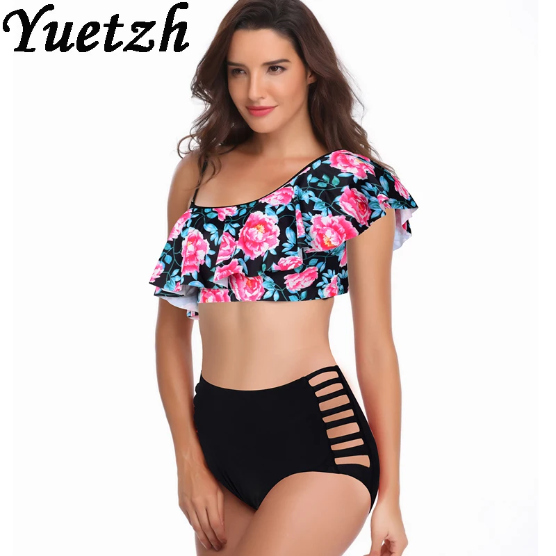 

2019 hot high waist bikini sexy women bikinis set plus size push up swimwear swimsuit swim swimming wear beach bathing suit