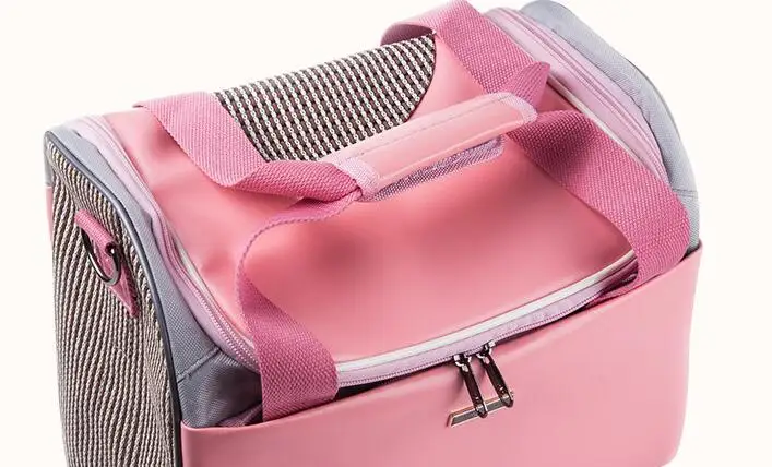 Новейший модный дизайн, розовый щенок, дорожные сумки на плечо, удобная дышащая сумка для переноски собак, кошек, собак, собак, домашних животных, полиуретановых носителей