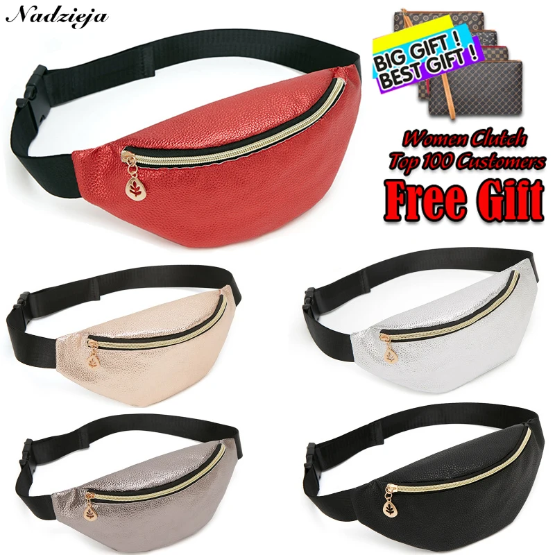 

Luxury PU Leather Women Waist Bag Fashion Waist Packs Women's Shoulder Bags Trendy Design Chest Bags Bum Bag Purse
