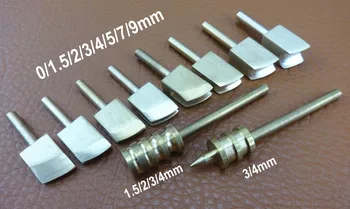 

10pc Leather Craft Pure Brass Burn Edge Decorate Solder Iron Tip Tool Set Kit DIY Sewing Carving Stitching Stamping Knife Cutter
