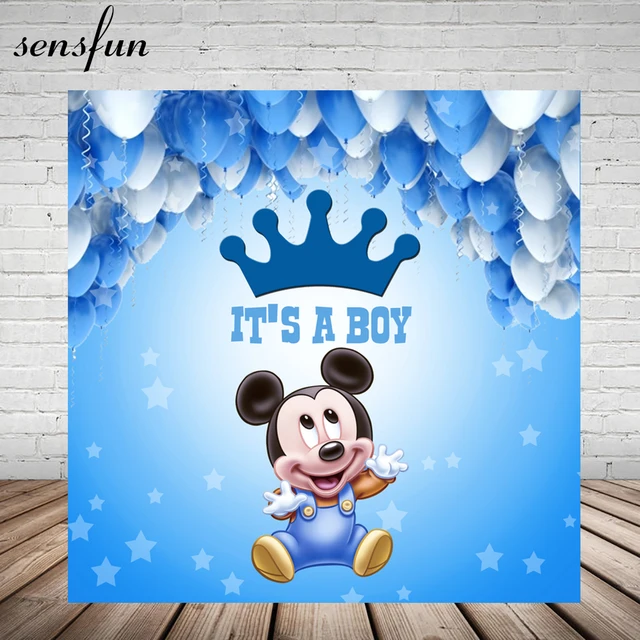 sky blue theme mickey