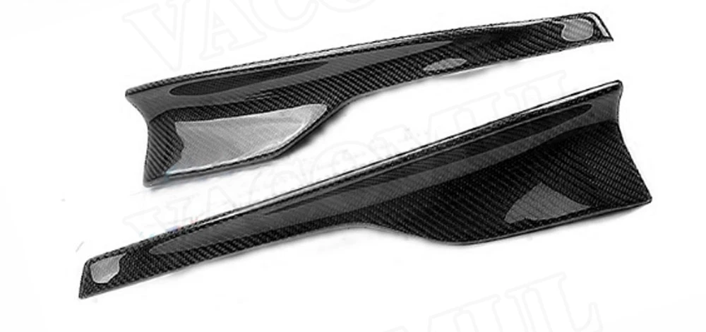 2 шт. углеродное волокно задние губы разветвители закрылки для BMW 1 серии E82 E87 1 м Coupe 2-двери 2011 FRP отражатели крыла