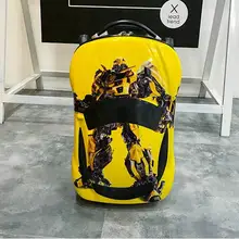Мультфильм прокатки багажа 6D животные 18 дюймов Детский чемодан/АБС-пластик Дорожный чемодан на колесиках/Детская сумка на колесах