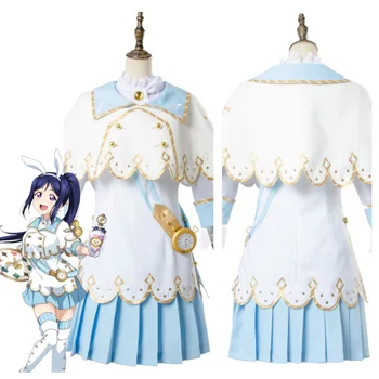 

Love Live!Aqours Matsuura Kanan Wonderland Cosplay Costume Maid Suit Dress
