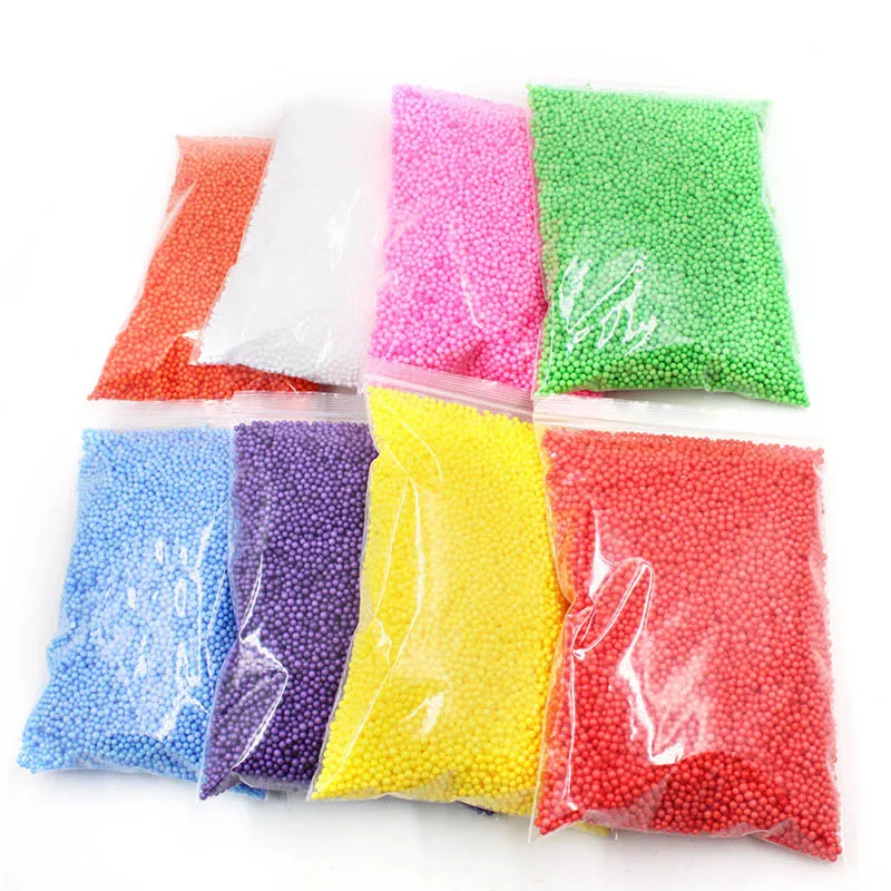 

Foam Beads Balls Crafts Slime Tiny Snow Balls Filler Addition for Snow Slime Mud Particles Accessories Foam Slime Balls Supplier