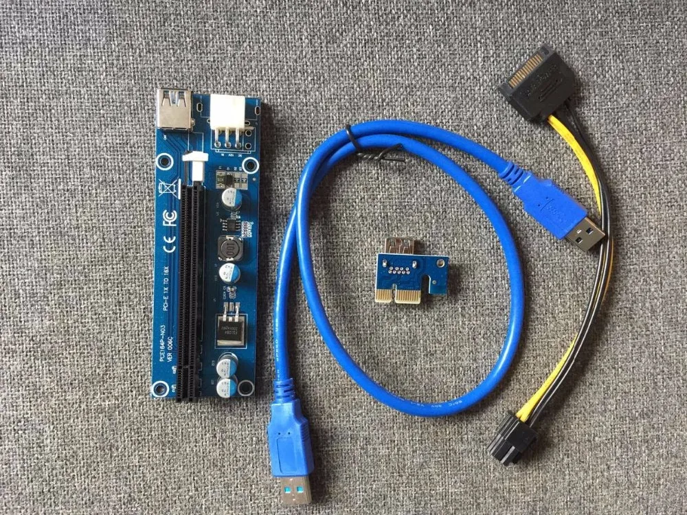 100 шт./лот 2017 дешевый и высококачественный VER 006C 007S 008S pci e райзеры SATA Molex блок
