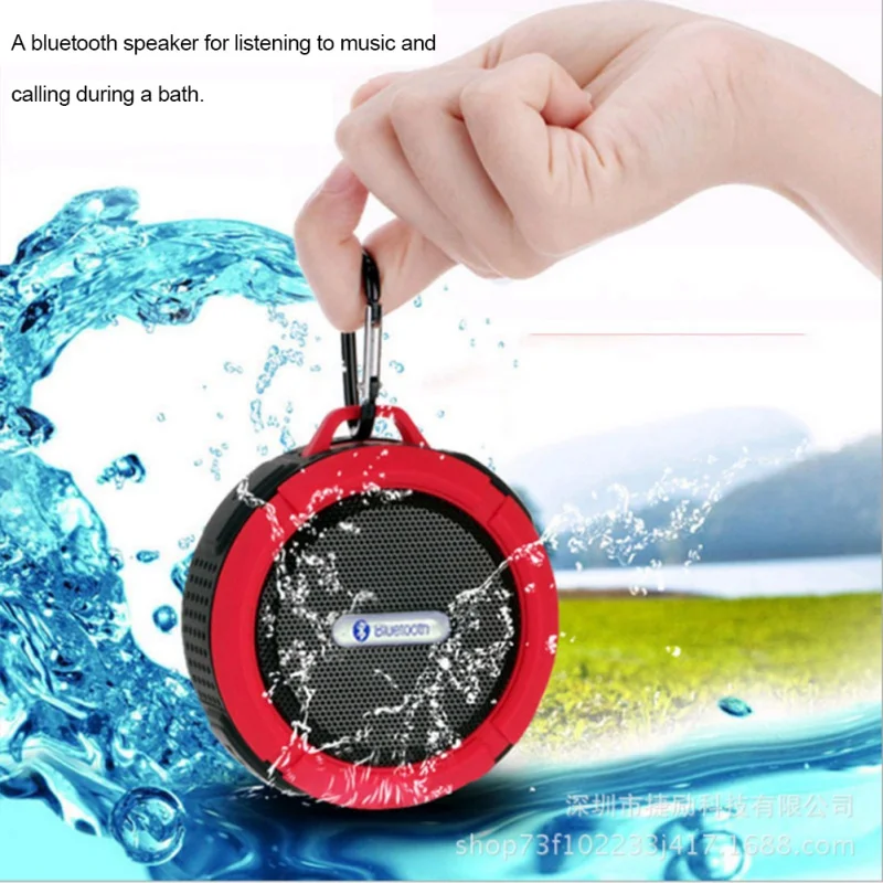 

IPX6 Waterproof Outdoor Wireless Bluetooth 4.0 Stereo Portable Speaker Built-in mic Shock Resistance Speaker with Bass
