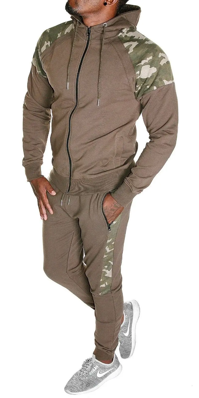 ZOGAA Autumn Spring Men Tracksuit Guys Boys Casual Long Sleeve Tracksuit Male Patchwork 2 Piece of Sets 2019 Hot Sale