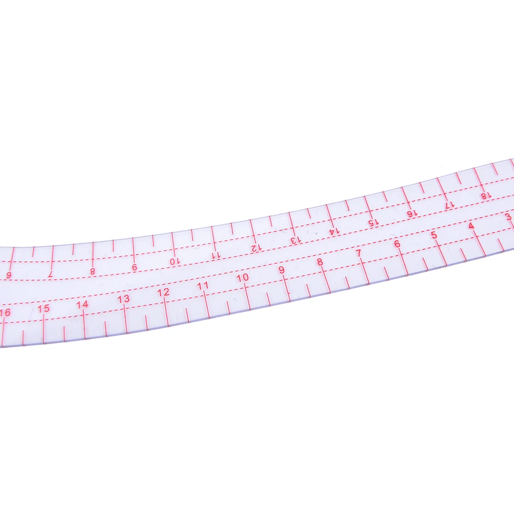 11.8 "Длинные запятая Shaped Пластик прозрачный Французский Кривая Правитель сплайн Прямая доставка