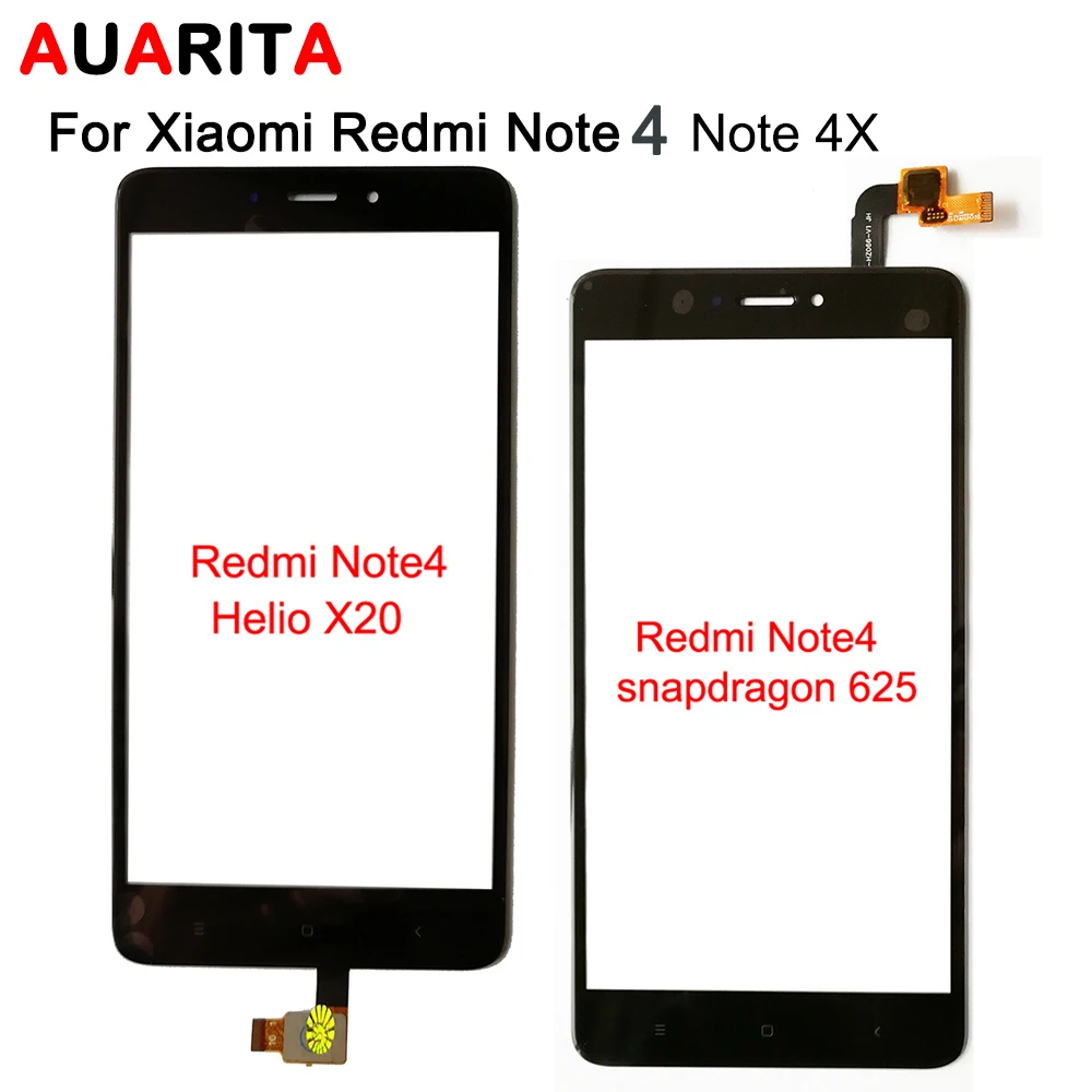 5 шт. Сенсорная панель дигитайзер сенсорный экран стекло для xiaomi redmi note4 note4x note 4 4x