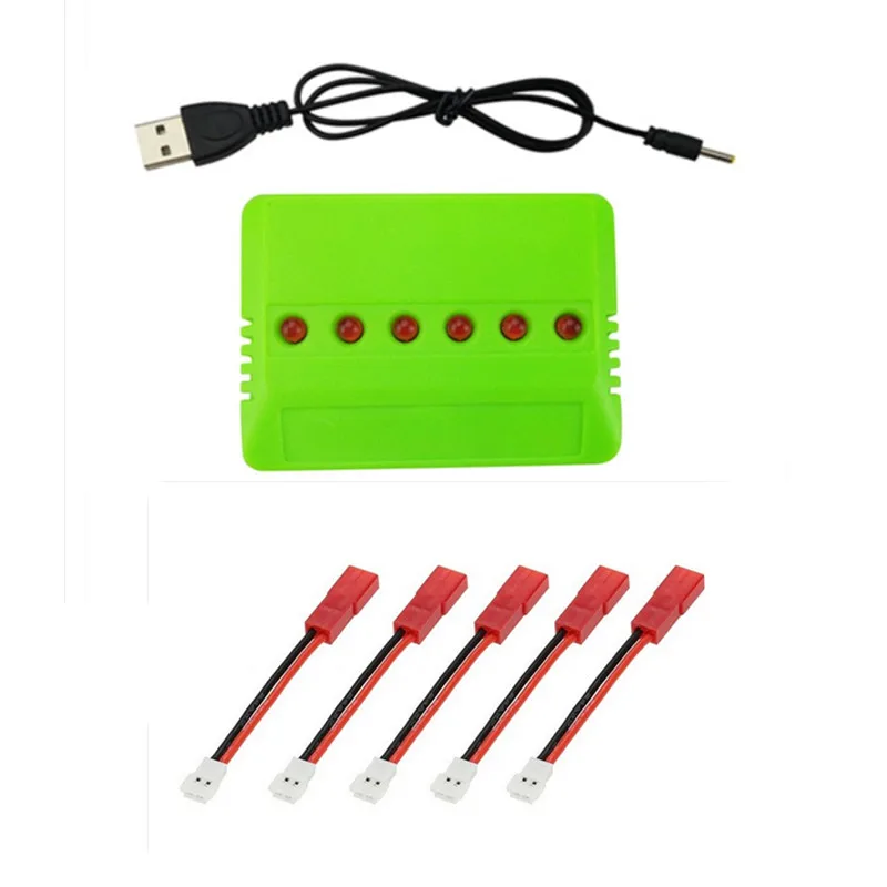 5 in 1 USB Balance Charger with JST Port Charging Connector Cable for 3