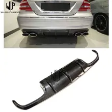 CLk карбоновое волокно AMG задний бампер для губ задний диффузный спойлер задний спойлер для кузова для Mercedes Benz CLk W209 03-UP Автомобильный Стайлинг использование
