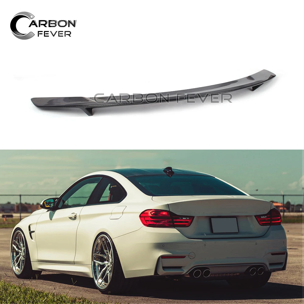 

Auto Spoiler For BMW 4 Series F82 M4 Coupe 2014+ 2 Door Wings Gloss Black Trunk Lid Boot Wing Carbon Fiber Spoiler