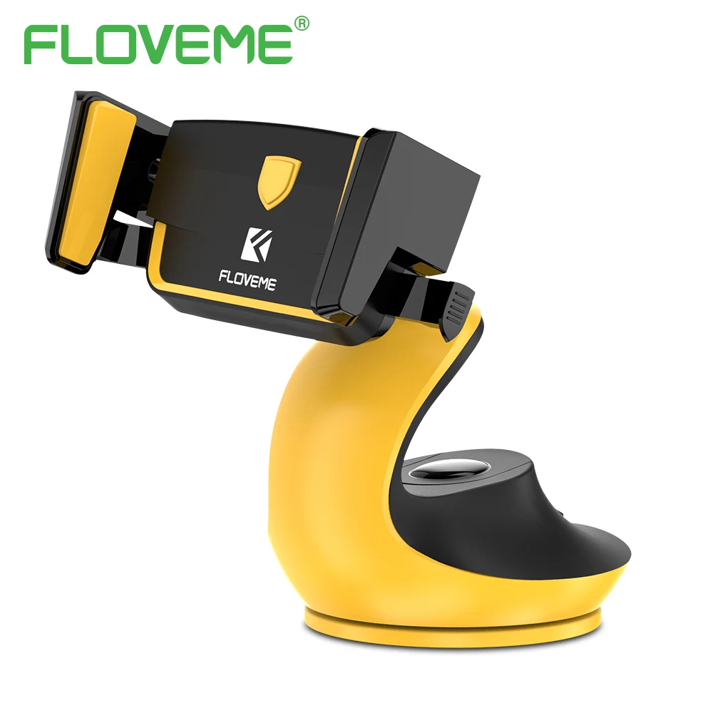 

FLOVEME Automatic Lock Adsorption Desk Car Phone Holder For Mobile Phone Tablet PC Swan Design Vehicle Mounted Holder Stand