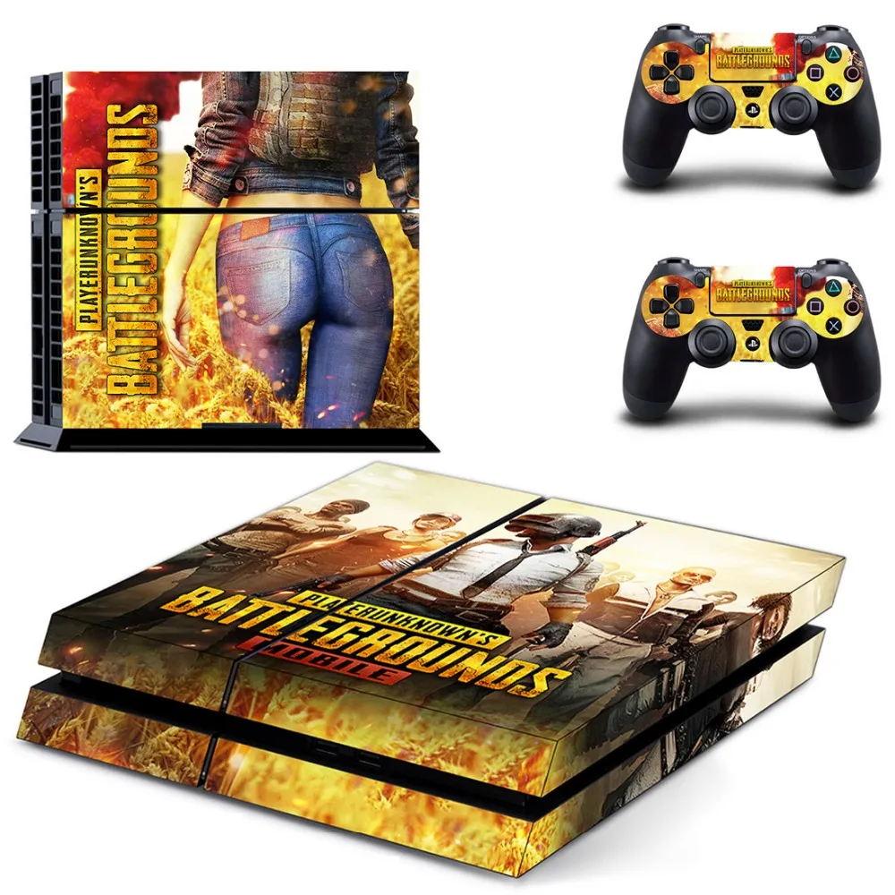  PUBG Sticker Decals Designed for PlayStation4 Console and 2 controller skins