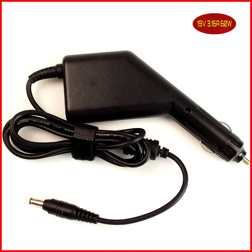 Ноутбук DC Мощность автомобильный адаптер Зарядное устройство 19 V 3.16A 60 Вт + USB Порты и разъёмы для samsung QX410 QX410-S02US R580 305E NP305E NT305E R58