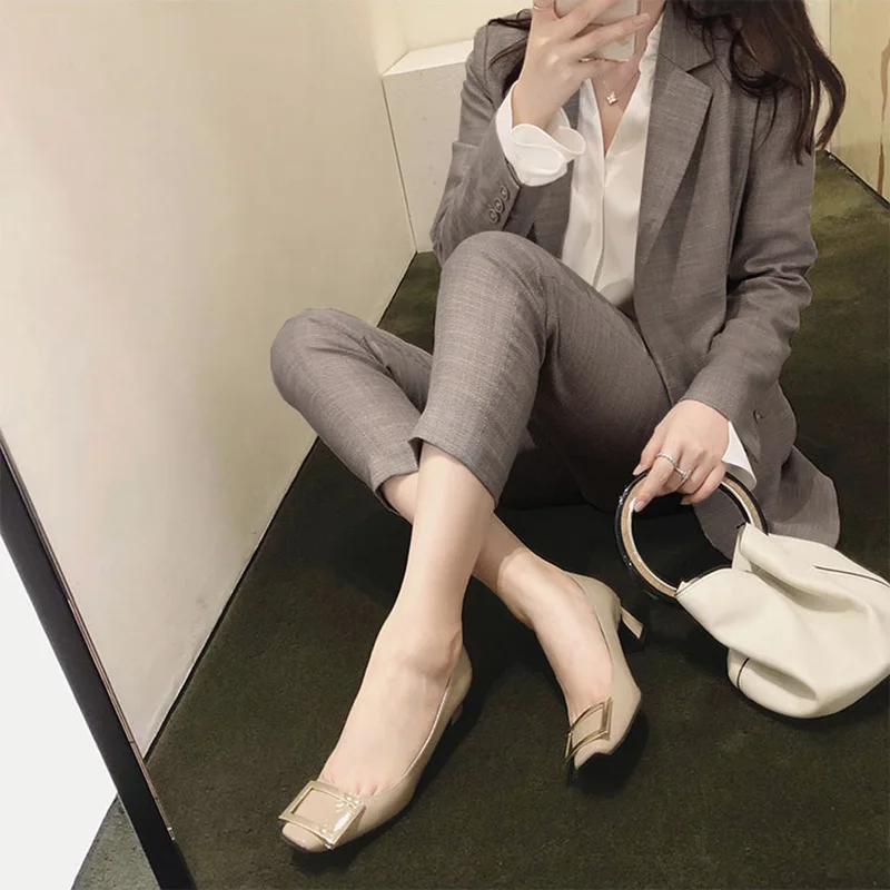 Set women's suit feet pants two-piece 2018 autumn and winter new fashion small fragrance temperament wild women's clothes