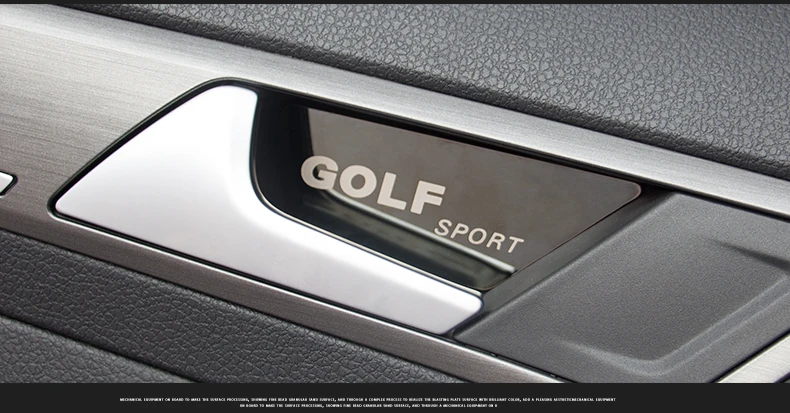 Замена для Golf 7/7. 5/8 внутренняя ручка, декоративные наклейки на запястье, внутренняя дверная чаша, наклейка
