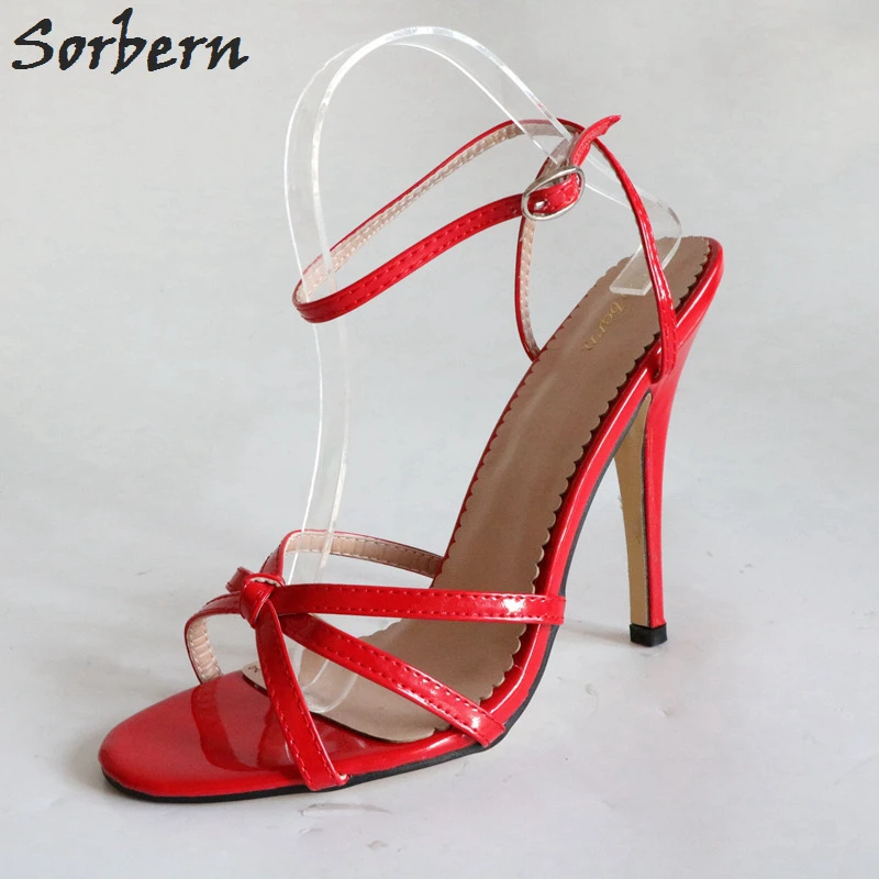 sandalias vermelhas