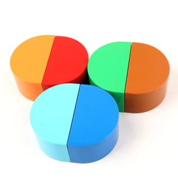 

6pcs/lot Arched Brick Semi-circular Roof Building Blocks Bulk Accessories Compatible With Duploed Toys For Baby Kids Gift