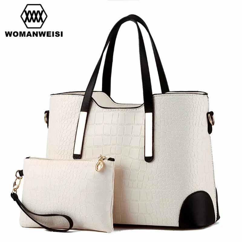 Luxury Women font b Bags b font 2017 Brand New Designer Purses And Handbags Set Fashion