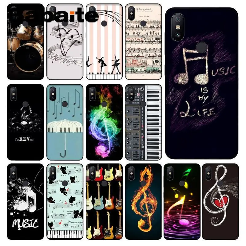 

Babaite Music Is My Love Custom Photo Soft Phone cover Case For redmi 5plus 5A 6pro 4X note5A note4x note7 6A Mobile Cases