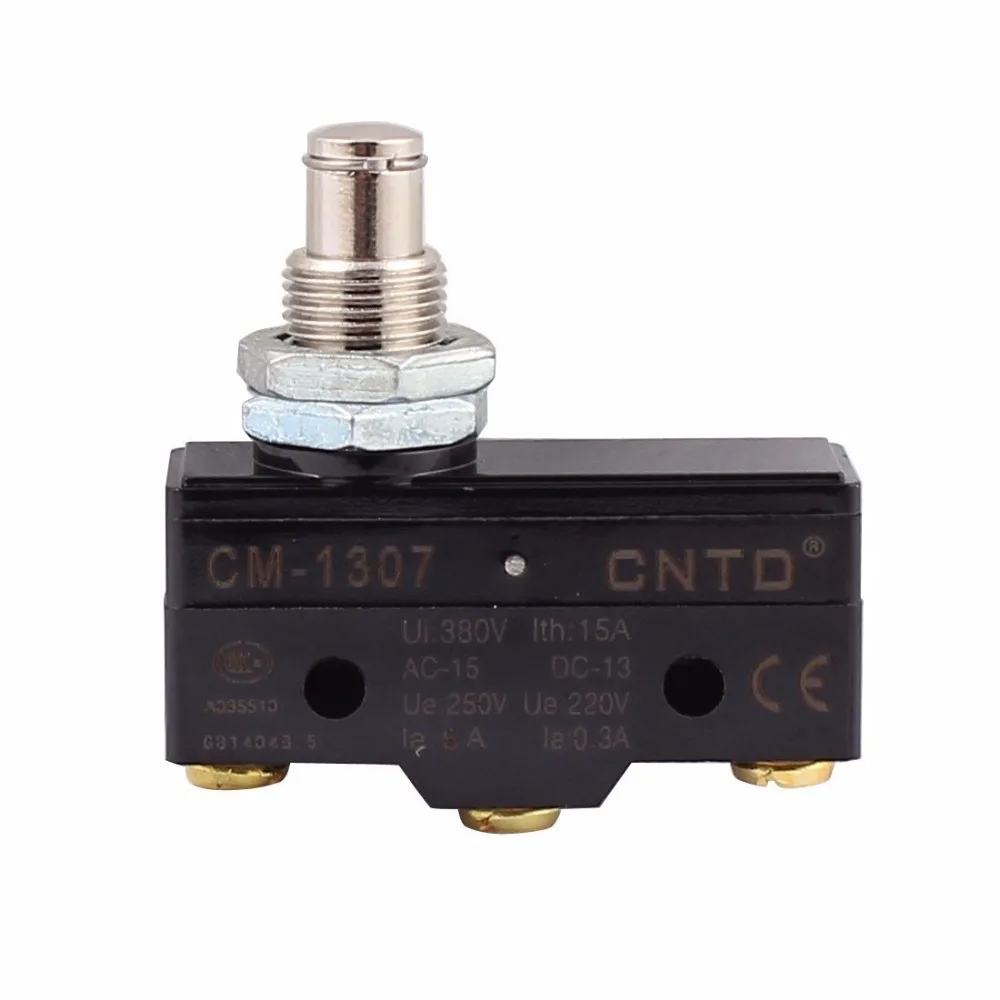CM 1307 AC 380V 15A SPDT Momentary High Push Plunger Micro Switch Micro