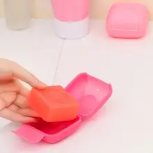 Дорожное переносное мыло блюдо Чехол держатель Контейнер Коробка органайзер с крышкой Засов контейнер для дома для ванной для душа на открытом воздухе