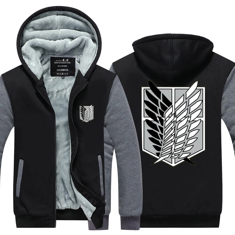 Fans Wear Attack on Titan Coat Zipper Hooded Printed Hoodies Shingeki No Kyojin Winter Sweatshirt Rivaille Zip Up Sweatshirts Fans Wear Attack on Titan Coat Zipper Hooded Printed Hoodies Shingeki No Kyojin Winter Sweatshirt Rivaille Zip Up Sweatshirts