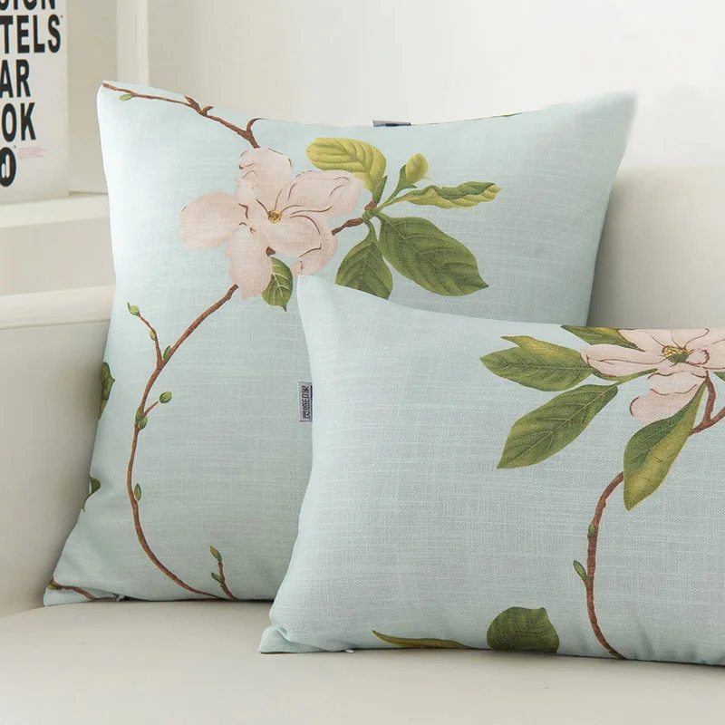 Euro Style Cushion Cover Throw Pillow Cover Texile Printing Cotton Linen Sofa Hosse De Cussion ...